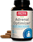 Jarrow Formulas Adrenal Optimizer - 120 Tablets - Dietary Supplement Supports Adrenal Health & Immune System - Combines 12 Nutrients & Nutraceuticals - 60 Servings