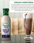 Walden Farms Sweet Cream Coffee Creamer 12 oz Bottle Fresh Flavored NonDairy Milk Substitute Natural and Organic Liquid Gluten Free and 0g Net Carbs Vegan Friendly 6 Pack Bottles