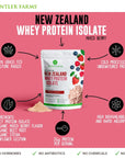 Antler Farms - 100% Grass Fed New Zealand Whey Protein Isolate, Mixed Berry Flavor, 30 Servings, 2 lbs - Delicious, Cold Processed, Rapidly Absorbed, Keto Friendly, NO-Hormones, NO-GMOs