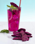 Yammy Dried Dragon Fruit Chips (Pack of 3) for Drinks, Refreshers, 1 Ingredient Superfood Snack, Healthy, Dehydrated Pitaya Pieces, Yummier Than Freeze Dried Dragonfruit Chunks, Gluten Free, Vegan