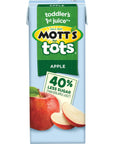 Motts For Tots Apple 675 Fl Oz Boxes 32 Count 4 Packs Of 8 Juice With Purified Water Good Source Of Vitamin C 40 Less Sugar Than 100 Apple Juice No Artificial Sweeteners