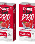 Pure Kick Pro Strawberry Ice Pop Powdered Drink Mix  Pack of 2  Zero Calorie  Low Sugar  Hydrate  2 Times the Electrolytes  100 of DV for Vitamins AC and E