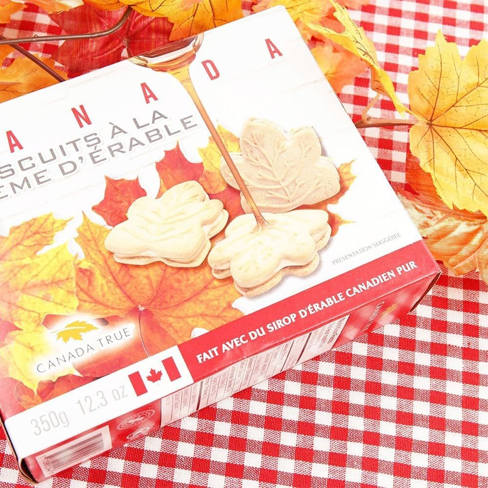 Maple Cookies From Canada 2Pack x 350g Maple Cream Cookies Made From 100 Real Canadian Maple Syrup  In BoomQQ Special Packaging