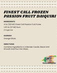 Finest Call Premium Passion Fruit Puree Drink Mix 1 Liter Bottle 338 Fl Oz Pack of 3