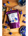 Pure Dried Butterfly Pea Flower Tea Herbal Dried Blue Clitoria Ternatea for Hot Tea Mix Iced Teas Smoothie Coolers Cocktails Mixer Cookies 50grams x 3packs