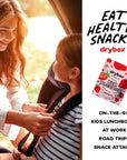 Drybox Dried Strawberries No Sugar Added, 5 PORTION SNACK PACKS Sliced Strawberry Chips Dehydrated Fruit Snack, All Natural non-GMO Unsweetened Gluten Free, 0.5 oz per pack, 5 Packs