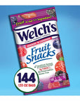 Welch's Fruit Snacks, Berries 'n Cherries, Gluten Free, Bulk Pack, 1.55 oz Individual Single Serve Bags (Pack of 144)