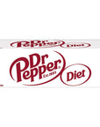 Diet Dr Pepper Soda 12 fl oz cans Pack of 12