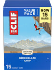 Clif Bar  Chocolate Chip  Made with Organic Oats  10g Protein  NonGMO  Plant Based  Energy Bars  24 oz 15 Pack