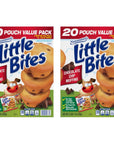 Entenmanns Little Bites Chocolate Chip Muffins 2 pack 40 pouches total