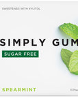 Simply Gum Sugar Free Chewing Gum 15 Count Pack of 6 Variety