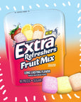 EXTRA Refreshers Fruit Mix Sugar Free Chewing Gum Bulk 40 Piece Bottle Pack of 6