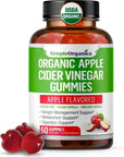 USDA Organic Apple Cider Vinegar Gummies with The Mother. AVC Keto Gummy Vitamins for Weight Loss, Gut Health, Energy, Cleanse and Detox - Digestion Support Gummies - Vegan, Non-GMO