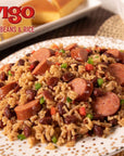 Vigo Authentic Red Beans  Rice Low Fat 8oz Red Beans  Rice Pack of 12