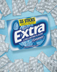 EXTRA Gum Peppermint Sugarfree Chewing Gum Mega Pack, 35 Sticks (Pack of 6)