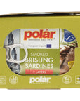 MW Polar Brisling Sardines Smoked in Olive Oil 352 Ounce Pack of 12