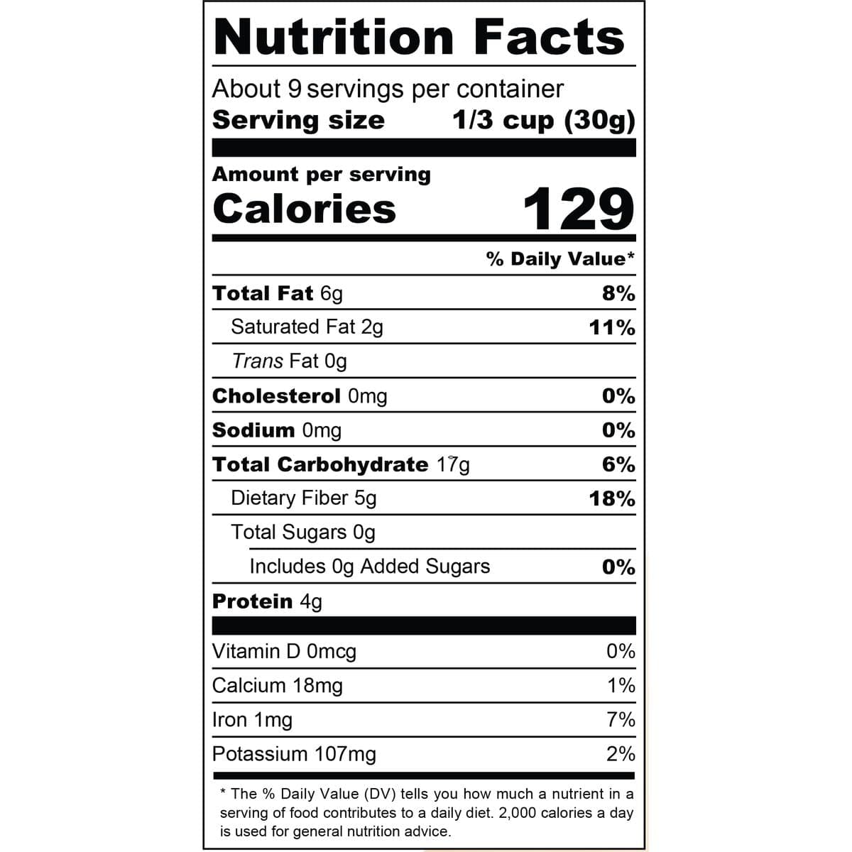 MyCerealMix Sugar Free Granola  Vanilla Almond NonGMO PlantBased Vegan Gluten Free Soy Free Sodium Free No Erythritol No Sugar Alcohols No Stevia All Natural Ingredients