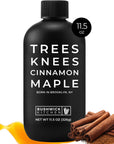 Trees Knees Cinnamon Maple Organic Maple Syrup Infused with Cassia Cinnamon 115 Ounce Bottle Vegan Gluten Free Paleofriendly GradeA Pure Maple Syrup Foodie Gifts Coffee Gifts Cocktail Gifts