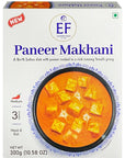 Eastern Feast  Paneer Makhani Ready to Eat Meals Pack of 4 Vegetarian Gluten Free