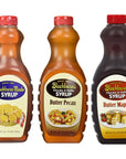 Blackburn Syrup Variety 3 Pack  Original Butter Pecan and Butter Maple  Bundled with Louisiana Pantry Sticker