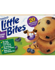 Entenmanns Little Bites Blueberry Muffins 3 pack 15 pouches total