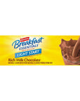 Carnation Breakfast Essentials Light Start Powder Drink Mix Rich Milk Chocolate 8 Count Box of Packets Packaging May Vary