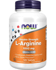 NOW Supplements, L-Arginine 1,000 mg, Nitric Oxide Precursor*, Amino Acid, 120 Tablets