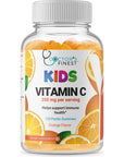 DOCTOR'S FINEST Vitamin C Gummies for Kids - Vegan, GMO Free & Gluten Free - Great Tasting Orange Flavor Pectin Chews - Kids Dietary Supplement - 250 mg of Vitamin C - 120 Jellies [60 Doses]