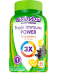 Vitafusion Triple Immune POWER Gummy Vitamins, 60ct