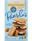 Pamela's Gluten Free Graham Crackers, Honey, Pie Crust, S'mores & Snacks, 7.6 Ounce (Pack of 6)