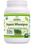 Herbal Secrets Organic Wheatgrass Powder Supplement  16 Oz  NonGMO  Gluten Free  Made in USA