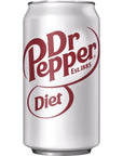 Diet Dr Pepper Soda 12 fl oz cans Pack of 12