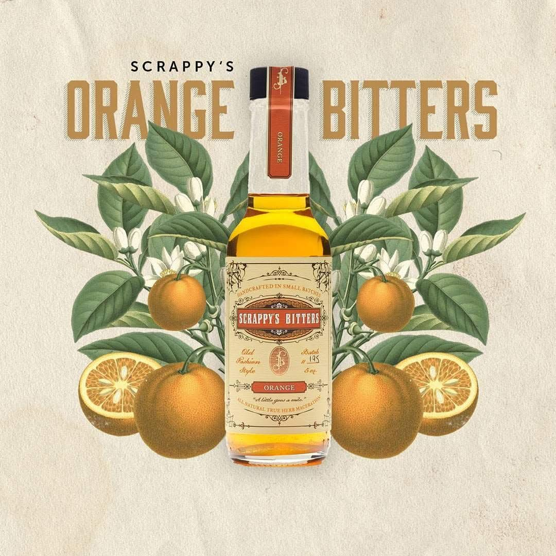 Scrappys Bitters  Orange 5 ounces  Organic Ingredients Finest Herbs and Zests No Extracts Artificial Flavors Chemicals or Dyes Made in the USA