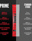 PRIME HYDRATION Sticks VARIETY PACK  Hydration Powder Single Serve Sticks  Electrolyte Powder On The Go  Low Sugar  CaffeineFree  Vegan  20 Sticks