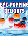 Amos 4D Gummy Eyeball Candy Individually Wrapped Candies 3D Eyeballs Shaped Perfect Treat for Kids Halloween Parties 40 Count