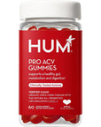 HUM Pro ACV Gummies -100% Organic Apple Cider Vinegar with The Mother, Probiotics for Digestive Health & B12 for Metabolism Support