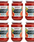 Jovial Crushed Tomatoes  Organic Tomatoes NonGMO USDA Certified Organic No Additives BPAFree No Added Sugar No Salt Added Recyclable Glass Made in Italy  183 Oz 6 Pack