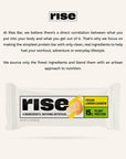 Rise Pea Protein Bar  Vegan Lemon Cashew  Breakfast Bar  Protein Snack 15g Protein Just 3 Whole Food Ingredients NonGMO GlutenFree Soy Free