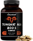 NatureBell Tongkat Ali 200:1 Extract for Men - 2000mg