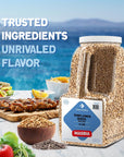 Dependable Foods Hulled Sunflower Seeds  6 Lb Bulk Jar  NonGMO Kosher SaltFree Seasoning  Nutty Goodness