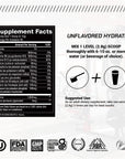 Muscle Feast Skin Hydrating Sugar Free Electrolytes Nutritional_Supplement for Muscle Cramping, Keto All Natural Zero Calorie, Unflavored, 300g (95 Servings) 10.58 Ounce (Pack of 1)