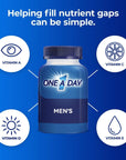 One A Day Men’s Multivitamin, Supplement Tablet with Vitamin A, Vitamin C, Vitamin D, Vitamin E and Zinc for Immune Health Support, B12, Calcium & more, 200 count