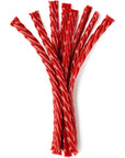 TWIZZLERS Twists Strawberry Flavored Licorice Style, Low Fat Candy Tub, 5 lb