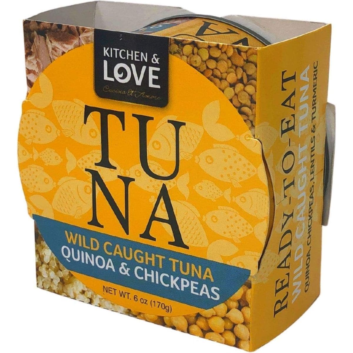 Kitchen  Love Wild Caught Tuna with Quinoa  Chickpeas in Olive Oil 6 oz Pack of 8