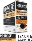 Promise Beverages Slightly Sweet Island Mango Cold Brew Tea On Tap 1 Gallon  128 fluid ounces Rainforest Alliance Certified Bag In Box Liquid Ready To Drink Sweetened with Stevia