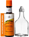 Angostura Orange Cocktail Bitters 4oz Essential Bitters for Cocktails  Old Fashioned Bundle with Clear Bitters Bottle  14 Craft Cocktail Recipes  Perfect Angostura Orange Bitters for Cocktails Set for Home Bar Enthusiasts