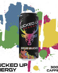 Bucked Up Energy Drink 300mg Sour Bucks 12 CT