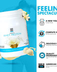 Yes You Can! Whey Protein Powder, High Protein Snack Replacement, Gluten-Free Protein Powder Contains Iron and Vitamin D, Protein Shake Powder for On-The-Go Filling Snacks - (Vanilla)