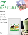 Apexy Premium Bubble Tea Powder Mix 1587 oz Honeydew Bubble Tea Instant 3 in 1 Bubble Tea Mix Smoothie Mix For Hot or Cold Drinks Made in Taiwan Honeydew